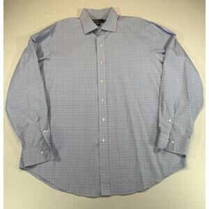 Polo Ralph Lauren Regent Dress Shirt Plaid Mens 17.5 XL Classic Fit